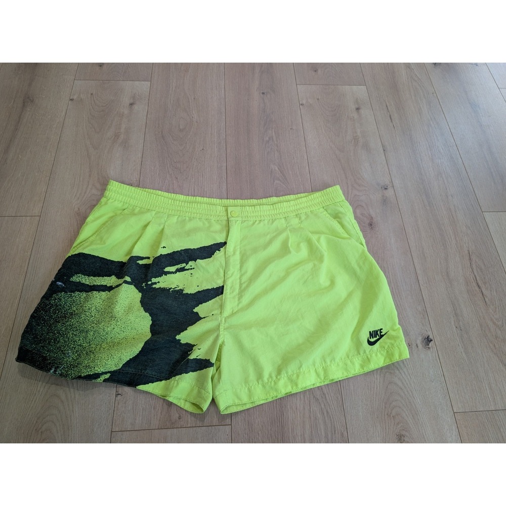 Nike Challenge Court Andre Agassi Shorts Vintage 90's Sz X-Large Rare Neon Volt